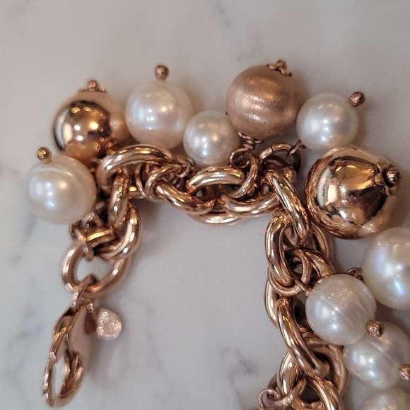 Honora Italian Bronze Pearl Bracelet 8 inches - Picture 3 of 6